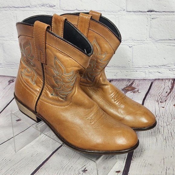 dingo Shoes Dingo Western Boots Womens 9 Willie Antique Tan Leather